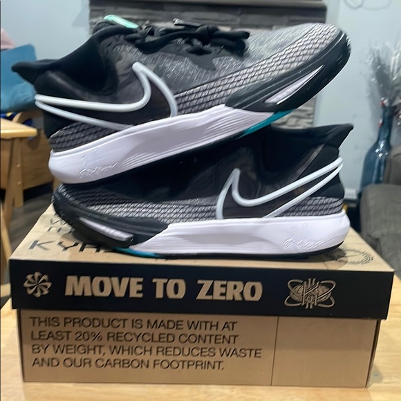 Nike Kyrie 8 GO Black and Gray Athletic Shoes with Breathable Mesh